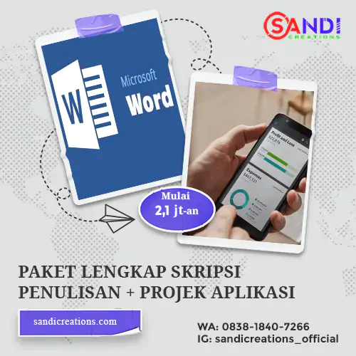 Paket Lengkap Skripsi + Aplikasi